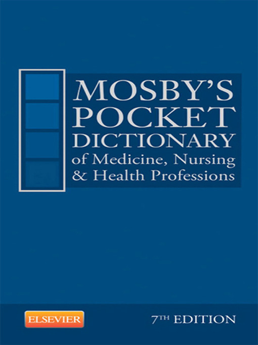 Cover image for Mosby's Pocket Dictionary of Medicine, Nursing & Health Professions--E-Book